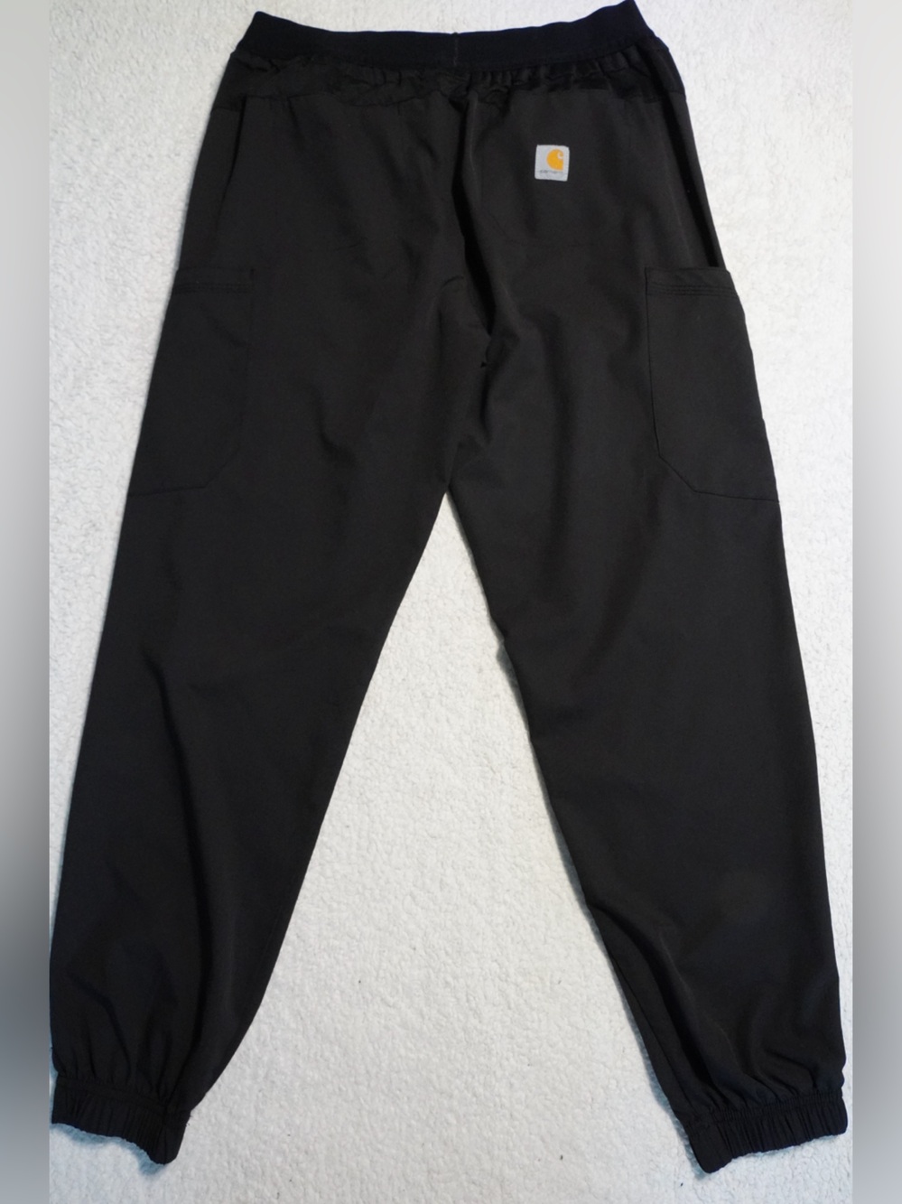 Carhartt Force Black Medical Scrub Cargo Joggers Pants Size Small Petite - Picture 7 of 9